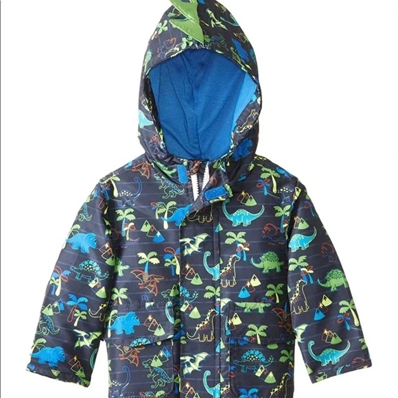 London Fog Dino Printed Jacket - Picture 1 of 8